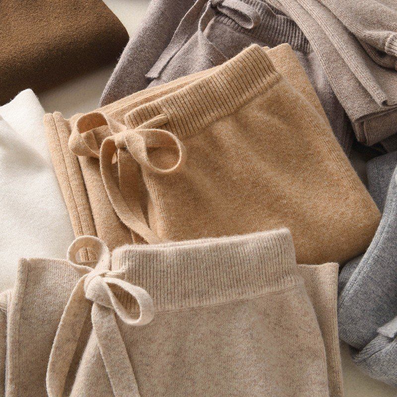 阔腿裤100女外澳洲初剪纯羊毛