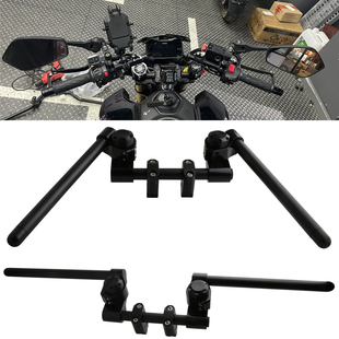 适用豪爵XCR300 凯越Cobra 321R 改装分离车把龙头握把手把配件