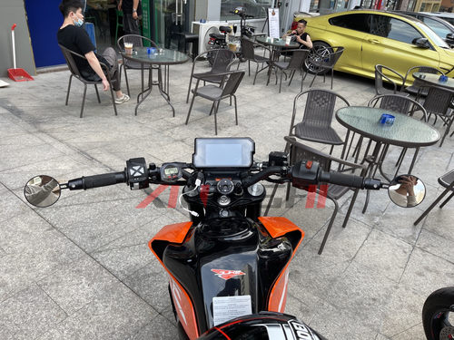 KTM DUKE RC 250 390 690 790 890 1290改装高清手把后视镜车把镜