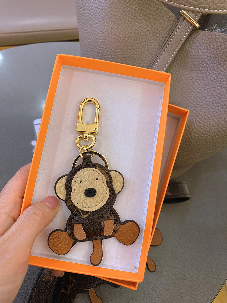 lv&gedete 小猴子公仔书包挂件汽车钥匙扣老花钥匙链玩偶背包挂饰