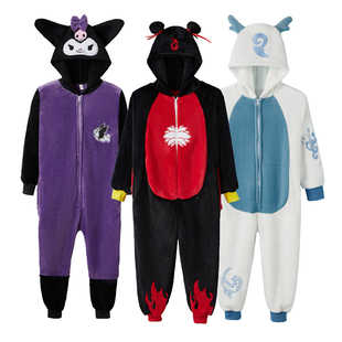 幼儿园亲子走秀服装哪吒儿童衣服演出服敖丙玩偶服装女童连体睡衣