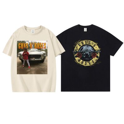 2026 guns's roses枪炮玫瑰新加坡演唱会门票周边应摇滚t恤纯棉男