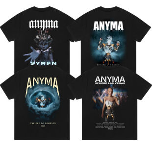 2025苏州edc电音节门票应援周边anyma蹦迪穿搭纯棉短袖 印 t恤数码