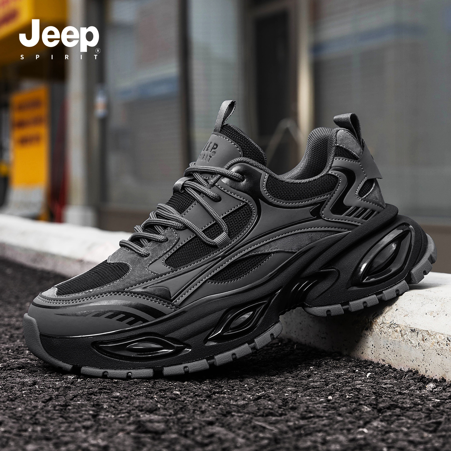 jeep吉普男鞋潮流高级感老爹鞋