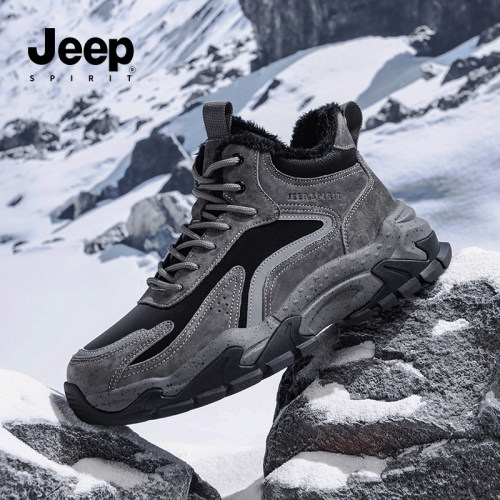 jeepspirit吉普男鞋加绒雪地靴