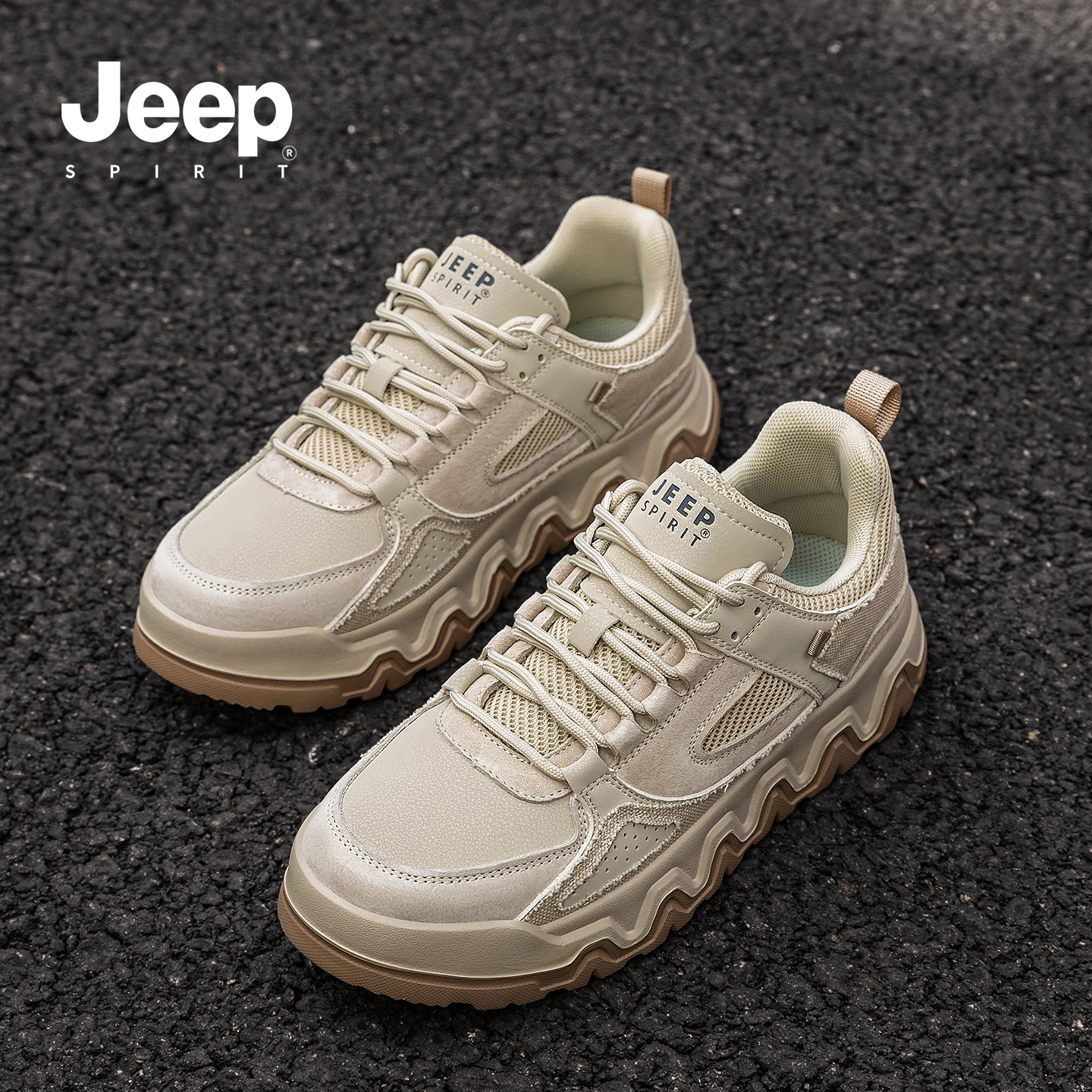 jeep吉普男鞋男士复古板鞋