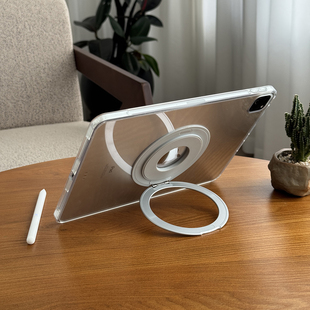 圆环支点壳适用苹果ipadair7保护壳pro防弯防摔13全包边ipad11代10.2平板透明9.7单后壳a16新12.9mini套2024