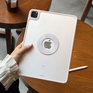 【磁吸单后壳】适用苹果ipadair7保护壳2024pro11磁环亚克力透明mini7全包边10代a16保护套10.2防弯12.9平板5