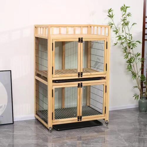 实木狗笼大中小型犬双层