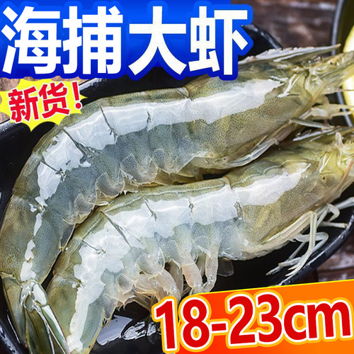 新鲜海鲜特大青岛大虾鲜活冷冻