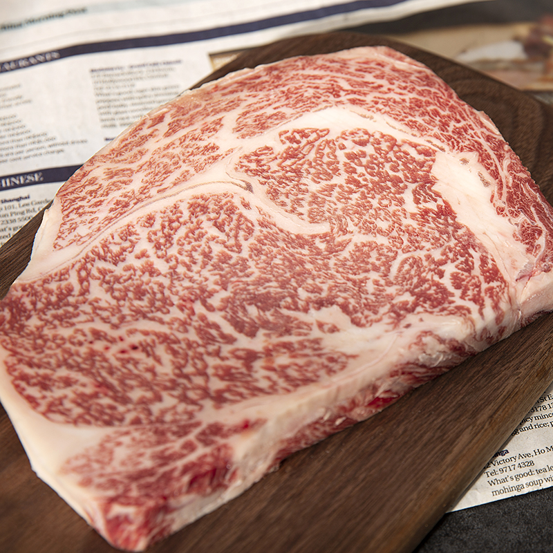 澳洲m12肉眼牛排雪花非日本和牛排神户牛整条新鲜原切谷饲精修