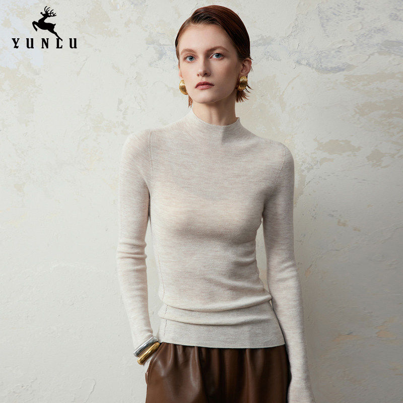 无缝精纺120s可机洗半高领羊毛衫女秋冬保暖毛衣内搭针织打底衫女,个性定制/设计服务/DIY,棉服工装,淘宝优惠券,粉丝福利购,淘宝优惠卷