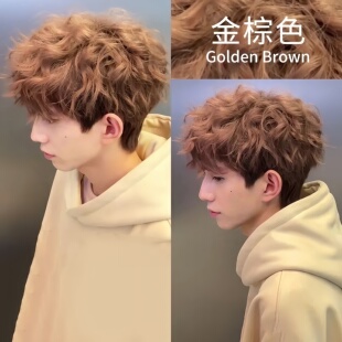 金棕色染发剂植物潮流染发免漂蜜糖浅金学生党自己在家阳光下显色