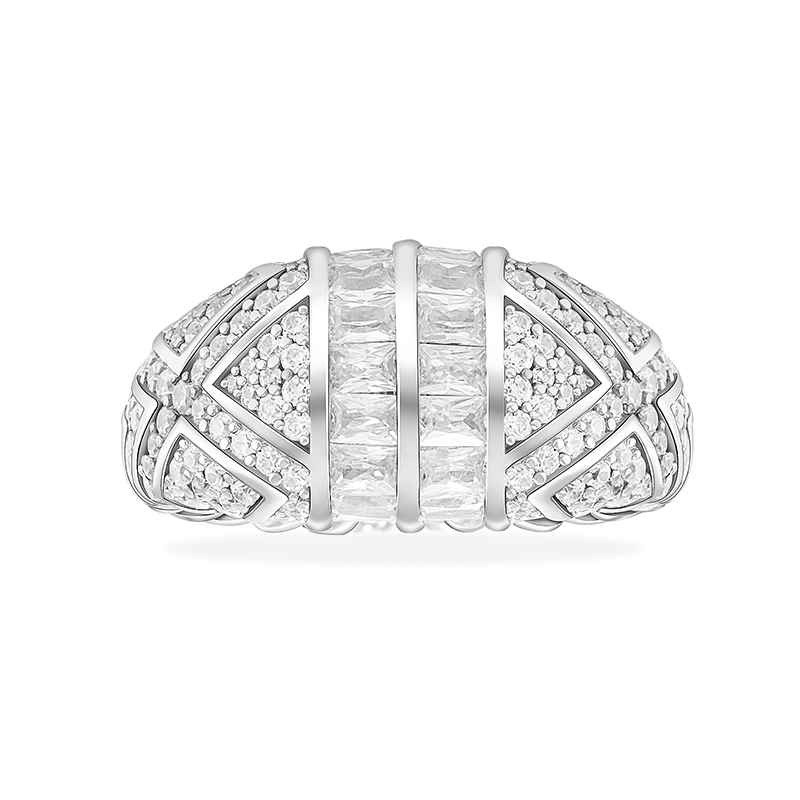 APM Monaco宽版戒指女镶嵌精致小众设计感时尚百搭食指戒A21283OX