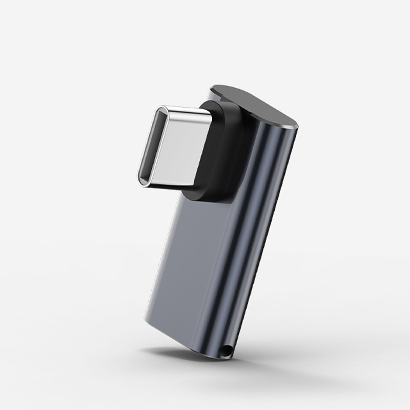 适用苹果/type-c弯形转接头