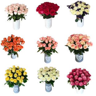 玫瑰花鲜花云南直发花材斗南基地直供家用水养百合向日葵鲜切插花