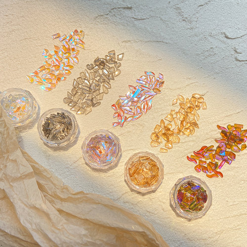 日本MissMoeGel美甲饰品极光异形