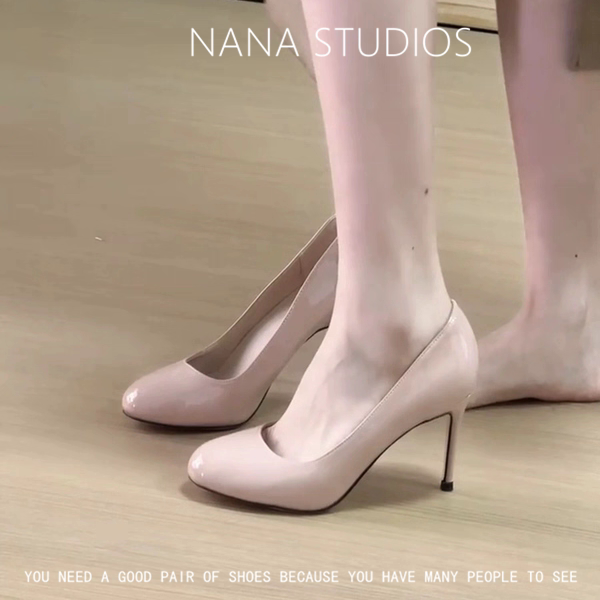 2026春夏新款性感裸色高跟鞋女细跟配裙子不累脚小圆头气质单鞋