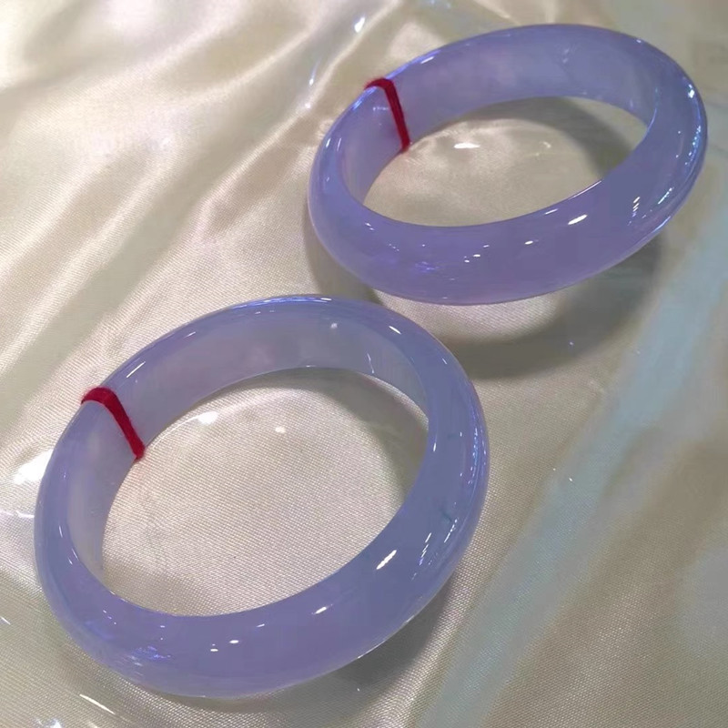 缅甸冰种紫罗兰翡翠手镯