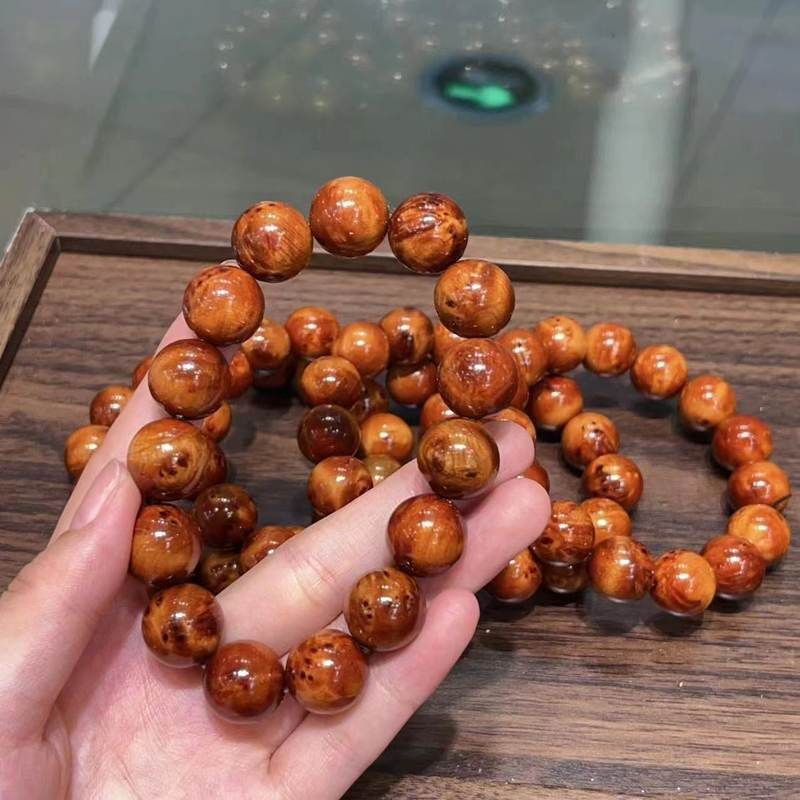女款留疤配手链饰品15mm文玩崖柏