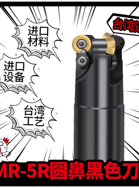 EMR-5R数控RPMT1003抗震R5圆鼻C20-C32高精黑色加硬飞刀立铣刀杆