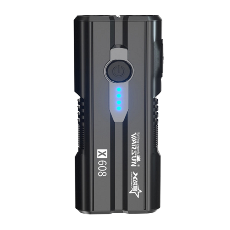 沃尔森X608强光手电筒超亮超长续航充电远射户外便携小家用灯