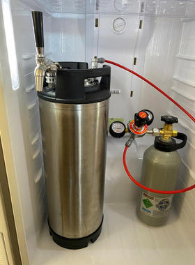 全新可乐糖浆桶不锈钢19L百事桶二发keg啤酒桶带龙头corny Keg