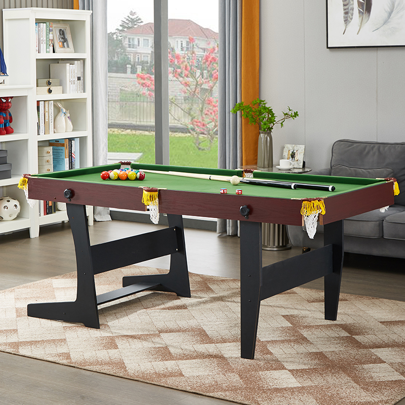 儿童折三叠式台球桌家庭室内桌球台乒乓球桌一小型美式合球台案子