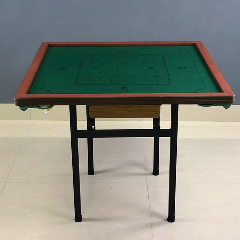 手棋牌简易折叠麻将桌实木桌多功能桌水平扑克搓桌象棋可调餐桌