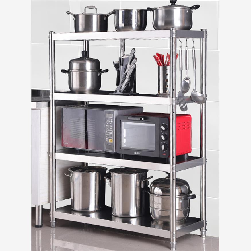 加厚不锈钢货架厨房置物