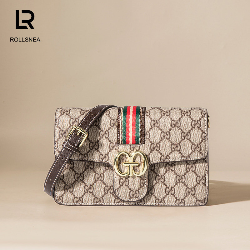 ROLLSNEA/劳斯尼亚ROLLSNEA2020新款小CK洋气真皮时尚拉链小方包