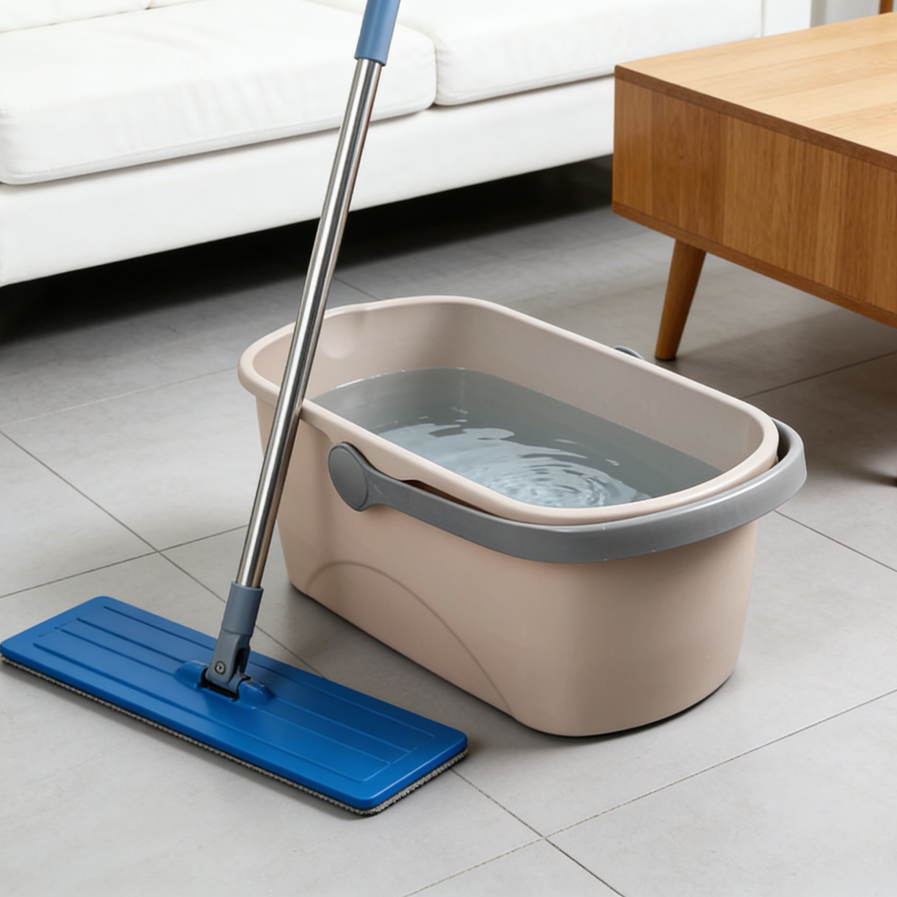 拖把桶长方形洗拖把专用桶2025新款拖地桶家用带滑轮加厚洗拖布桶