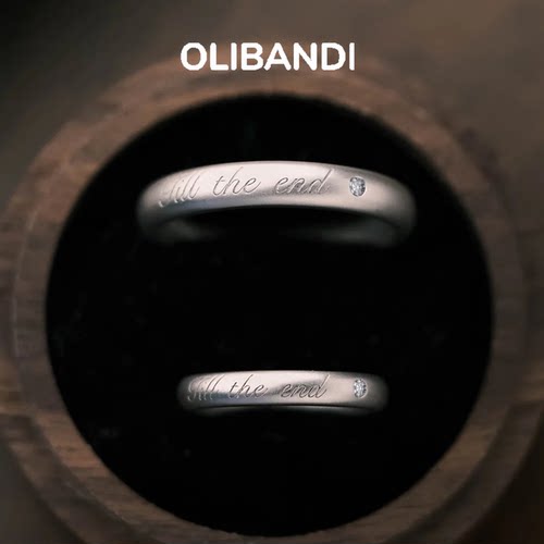 情侣款男女培育钻石戒指