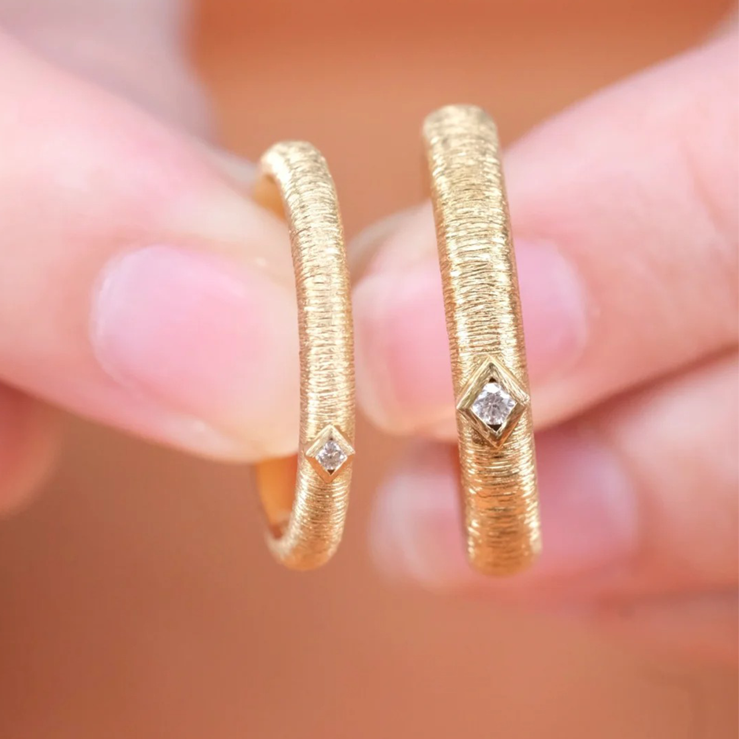 OBD925银实验室培育钻石情侣钻戒