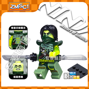 兼容乐积木高中国产幻影忍者正版摩罗大师幽灵季人仔反派绝版稀有