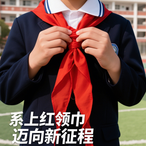 红领巾小学生纯棉1m通用透气不掉色全棉挺括有型1.2米儿童专用