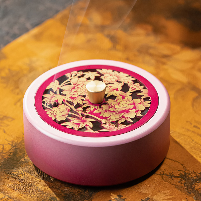 中国风黄铜香薰炉家用茶道摆件