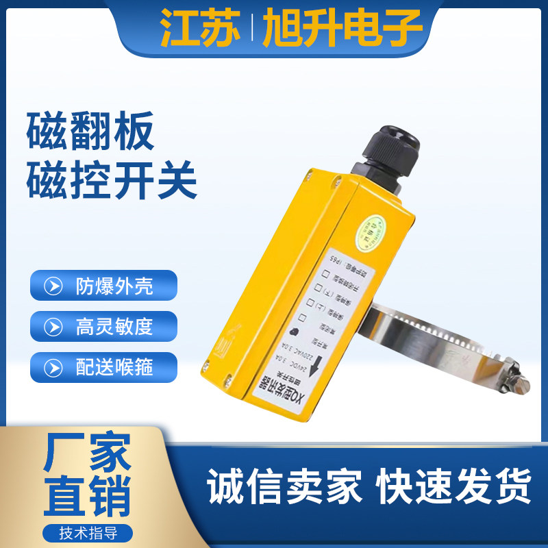 磁翻板液位计报警开关保持限位磁性开关XQ发讯器防爆感应液位控制