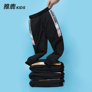 雅鹿儿童羽绒裤男童女童加厚宝宝外穿婴儿小童保暖中大童裤子冬季