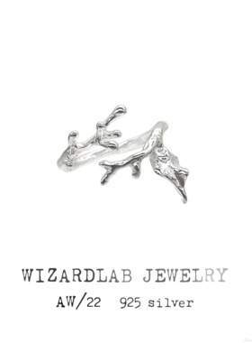 WIZARDLAB原创设计丨白茶系列「苒苒物华休」扶桑木 小众纯银戒指