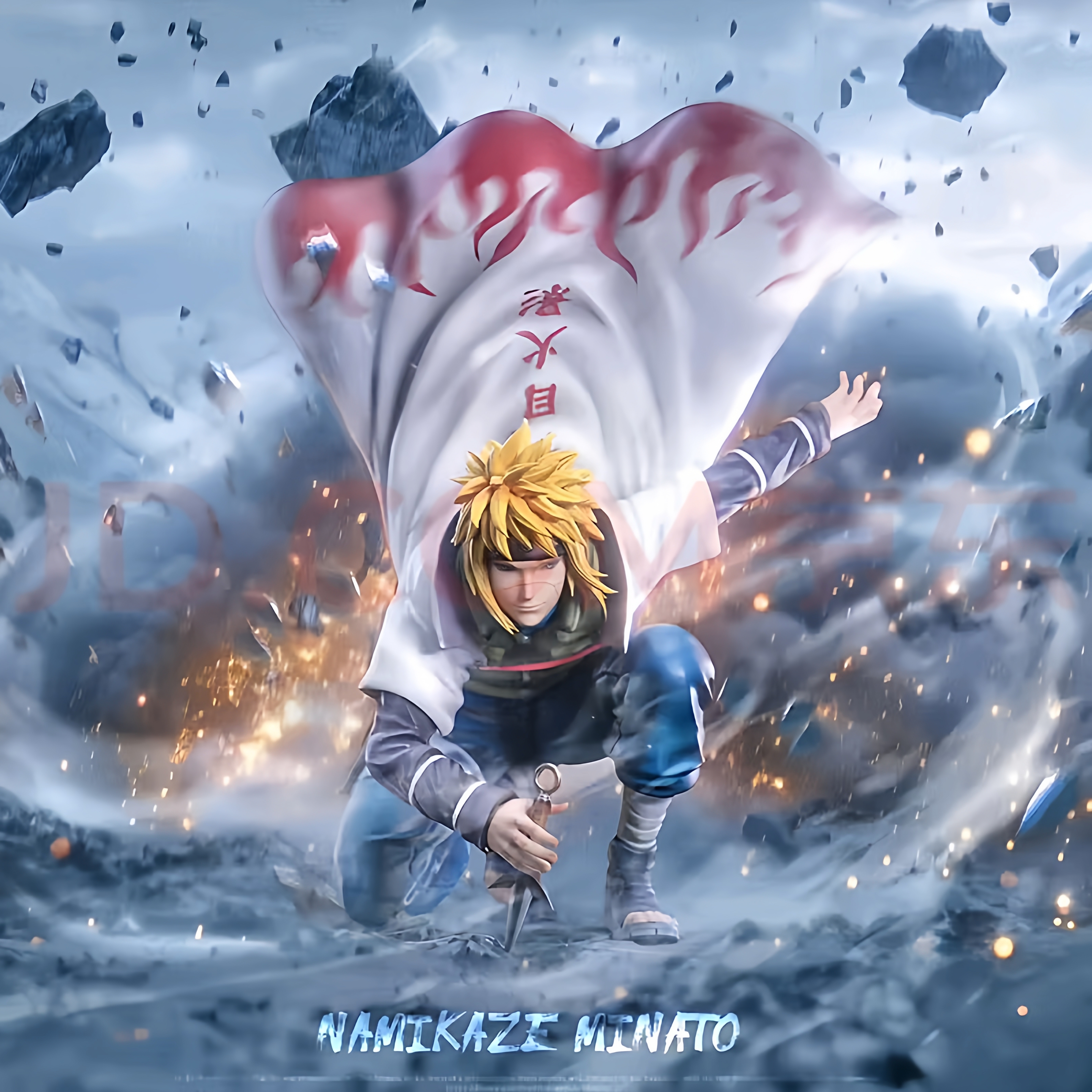 sign波风水门 双头可换四代目火影忍者手办动漫周边摆件潮玩礼物