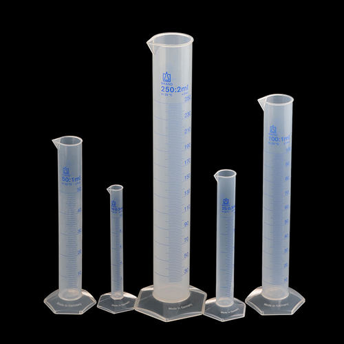 brandA级塑料量筒蓝色刻度
