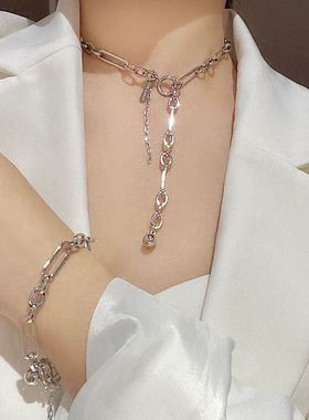 Jusitine clenquet2020夏季新款简约多种戴法锁骨链choker女项链