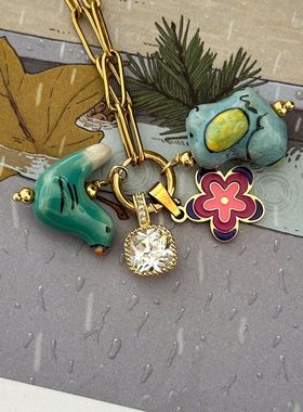 「自然物语」自然界花鸟系列可随意搭配吊坠小众项链