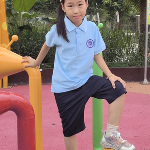 校服清远市海德外国语学校夏秋冬装校服　短袖学生专拍