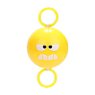 儿童旋转发光飞轮拉哨球