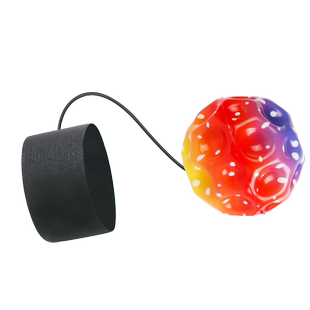 手腕弹力球带绳发光月球石甩球儿童腕力球手抛回力球男孩解闷玩具