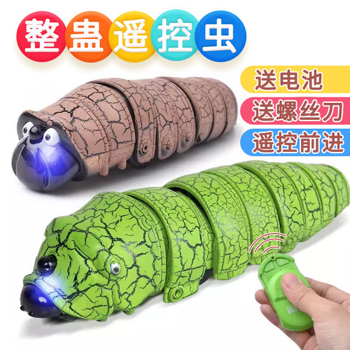 遥控毛毛虫电动昆虫搞怪小虫子