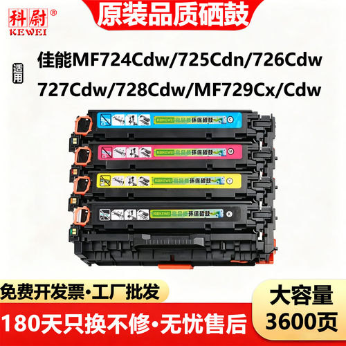 佳能MF724Cdw硒鼓725Cdn墨盒碳粉
