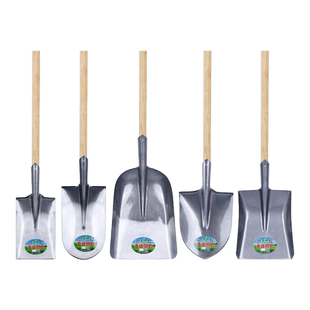 全钢加厚大铁锹锰钢铁锨农用挖土种花尖方平头锹户外铲子园林工具